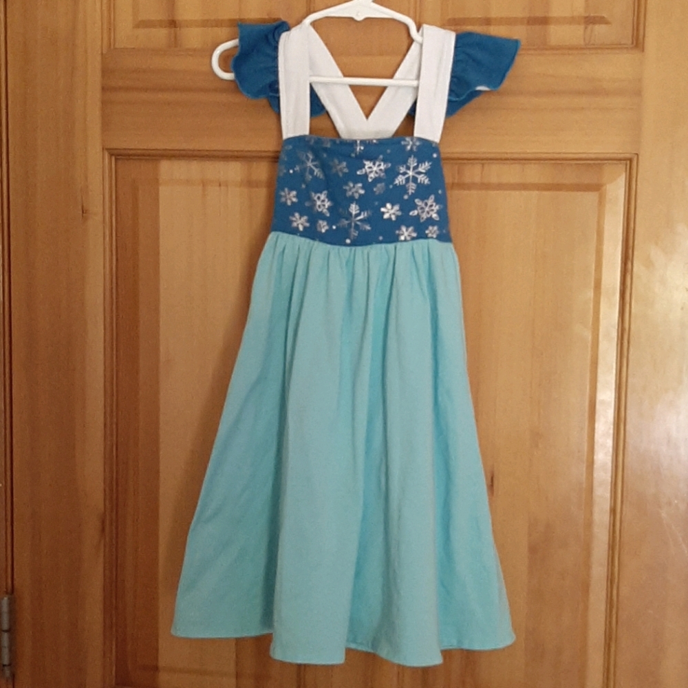 Two Frozen Elsa and Anna dresses